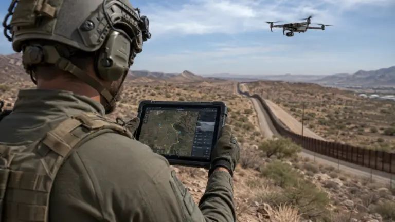 AI-powered drone navigation system for border surveillance UAV
